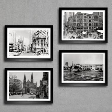 Imagem de Kit 4 Quadros Curitiba Cidade Paraná Retrô Coritiba Antiga