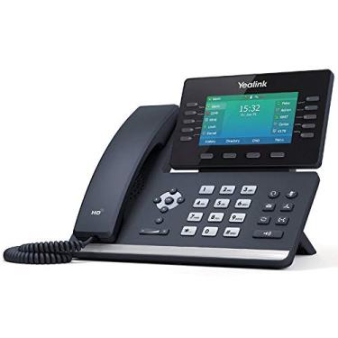 Imagem de Yealink Telefone IP T54W, 16 contas VoIP. Tela colorida de 4,3 polegadas. Wi-Fi 802.11ac, PoE 802.3af, adaptador de energia não incluído (SIP-T54W)