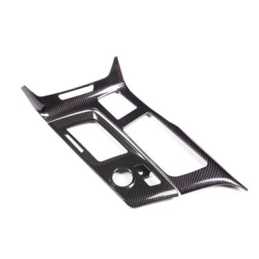 Imagem de Aotumcer Adesivo de acabamento de capa de painel de caixa de câmbio estilo fibra de carbono, compatível com Chevy Corvette C7 capa de câmbio de marchas Bling acessórios interiores de carro conjunto de