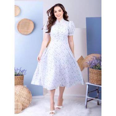 Imagem de Vestidos Feminino Longo Soltinho Verão de Festa Convidada com Botões -