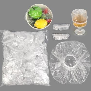 Imagem de 100 capas de bebidas descartáveis, capas de plástico para bebidas a granel, tampa de copo descartável para bebidas bar de segurança clube adulto bebidas extensível