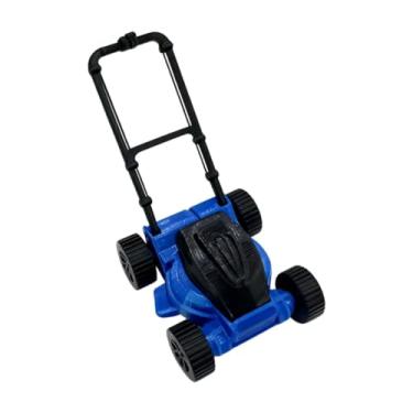Imagem de YIJU Decoração de Casa de Bonecas: Modelo de Cortador de Grama Artesanal Leve - Enfeite para Casa de Bonecas, Ideal para Festas Infantis e Eventos de Mesa, Azul
