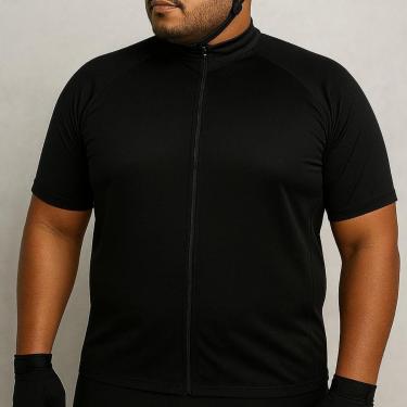 Imagem de Camiseta Ciclismo Plus Size Mtb Masculina Dry Proteção UV 30+ Bolso-Masculino