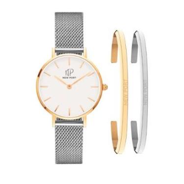 Imagem de Relógio Feminino Analógico Minimalista 32mm + 2 Braceletes-Feminino