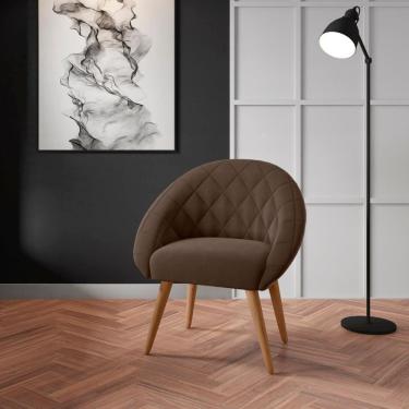 Imagem de Poltrona Para Sala De Recepção Celina Inca Marrom