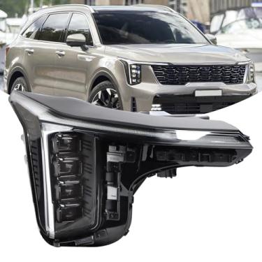 Imagem de YEQSHNG Conjunto de farol de projetor de LED completo compatível com 2024-2025 Kia Sorento Quad farol de substituição do lado direito do passageiro 92102-R5600
