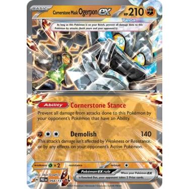 Imagem de Pokemon - Cornerstone Mask Ogerpon ex 058/131 – Prismatic Evolutions – Double Rare – Foil Single Card