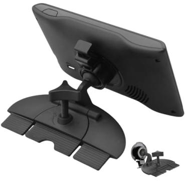 Imagem de CARKOOL Suporte GPS com slot de CD de carro para Garmin, base de rotação de 17 mm compatível com Garmin Navi Serie 3,5-7 polegadas Sat Nav CD Player Mount