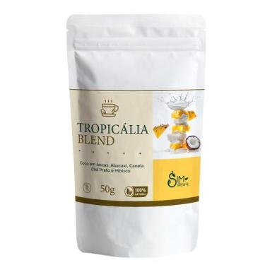 Imagem de Chá Tropicália Blend Coco Abacaxi E Hibisco 50g - Sim Natural