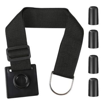 Imagem de CHEVIXOR Alça ajustável antiderrapante para violoncelo, rolha de violoncelo com 4 peças de ponta de borracha, pino de extremidade de violoncelo preto, âncora de rocha