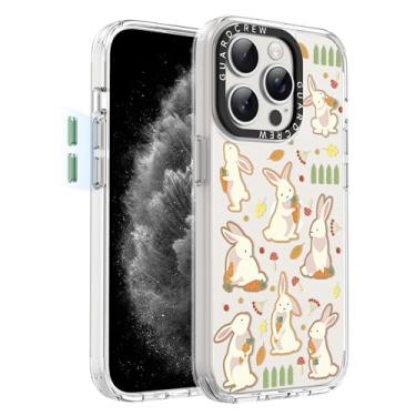 Imagem de GuardCrew Capa para iPhone 15 Pro Max, [proteção contra quedas de grau militar de 3,5 m à prova de colisão] [antiamarelamento e antidescasca] capa de telefone fina à prova de choque transparente de