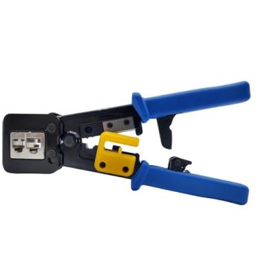 Imagem de Alicate de crimpar Multi função FER0069 corta fio para conectores de passagem EZ Crimp RJ45 RJ12 RJ11