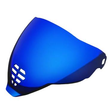 Imagem de Moontogo Viseira para capacete ICON IC-06 Airflite Faceshield Para-brisa Proteção UV Acessórios para Capacete Viseira (Azul), Tamanho Universal