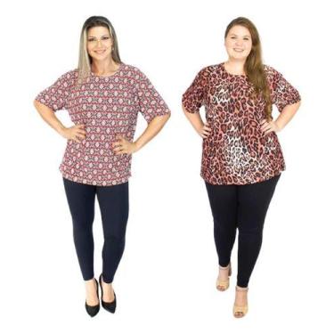 Imagem de Blusas Femininas Plus Size Manga  Senhora Liganete - Bossi, G1 VESTE 5