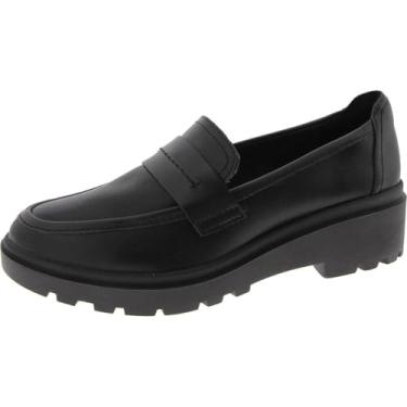 Imagem de Clarks Mocassim feminino Calla Ease, Couro preto, 5