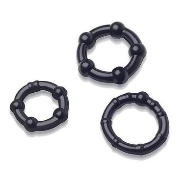 Imagem de Anel Peniano 3 unidades tamanhos diferentes pequenos nódulos - Stay Ha