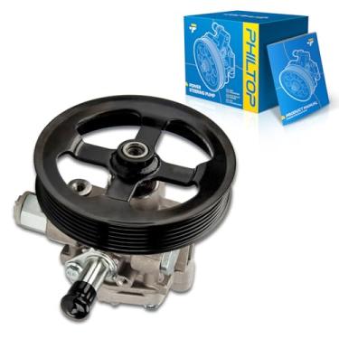 Imagem de PHILTOP Bomba de direção hidráulica 202401 com polia, adequada para Patriot 2007-2017, bússola 2007-2017, calibre 2007-2012, substitui OE 202401, 5105048AA, 5105048AB, 5105048AC, 6009P