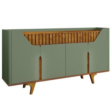 Imagem de Balcão Buffet 4 Portas Danubio 180 Cm Bechara Pistache Naturalle