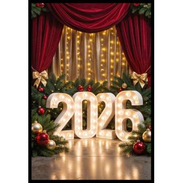 Imagem de Fundo Fotográfico Ano Novo Cenário Tecido 1,20 x 1,70m - Fadrix, FANV0