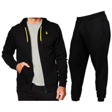 Imagem de Conjunto Blusa De Moletom Com Ziper Capuz + Calça De Moletom-Masculino