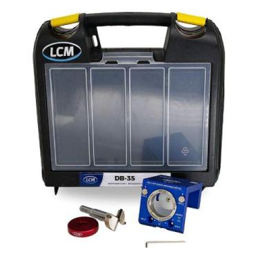 Imagem de Kit Gabarito Dobradiça Caneco 35mm Para Marcenaria Lcm