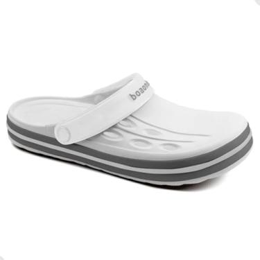 Imagem de Boaonda, SANDÁLIA BABUCHE MASCULINA BOAONDA STAR 2439 SUPER LEVE Cor:Branco/Grafite;Tamanho:39