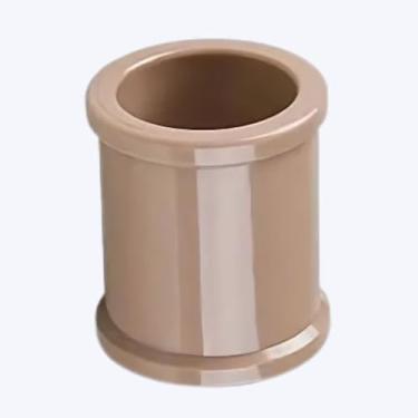 Imagem de Luva PVC Marrom Soldável Conexão Encanamento água fria | Akato - 50mm