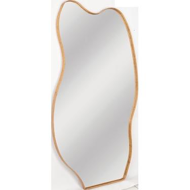 Imagem de Espelho Orgânico 82x178cm Cerejeira Quarto Sala Banheiro