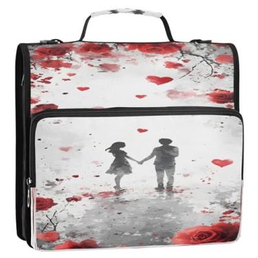 Imagem de Wassud Valentines-day-poster-1733279836955 fichário com zíper 3 anéis com alça de ombro e alça vários bolsos expansível organizador de pasta de arquivo