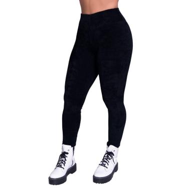 Imagem de Calça Legging Cotelê Veludo Vekyo Grossa Cós Alto Inverno Cintura Alta Frio Moda Casual-Feminino