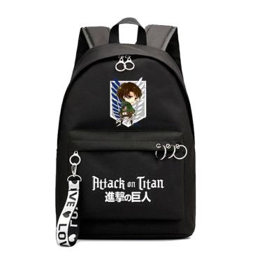 Imagem de Mochila Attacks on Titans Levis Ackermans Cartoon Kids