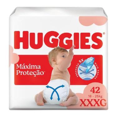 Imagem de Fralda Huggies Descartável Máxima Proteção XXXG 42 Unidades