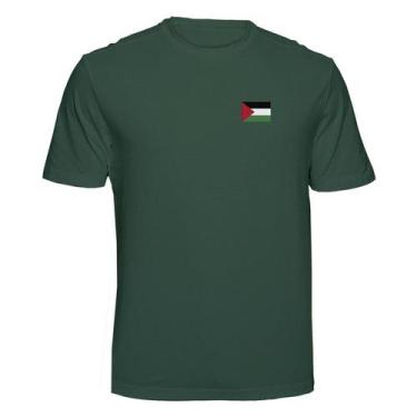 Imagem de Camiseta Palestina Cor:Verde MusgoTamanho:GG - Tritop Camisetas, Verde