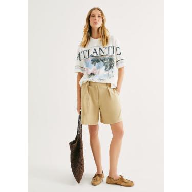 Imagem de Bermuda Feminina Evasê Em Alfaiataria-Feminino