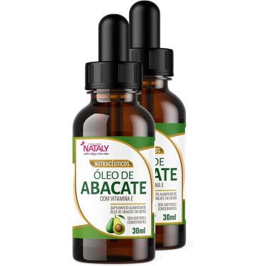 Imagem de Kit Com 2 - Óleo de Abacate Premium Com Vitamina E Extravirgem 30ml Nataly-Unissex
