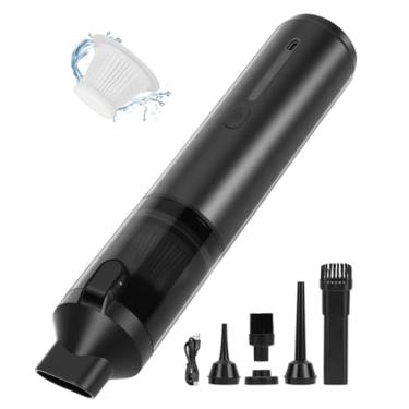 Imagem de Aspirador Portátil Sem Fio Para Automóveis, Aspirador de Mao, Equipado Com Um Bocal de Sucção de Alto Desempenho e Um Copo de Pó Destacável, Capacidade: 120 ml, Adequado Para Limpar Veículos e Casas