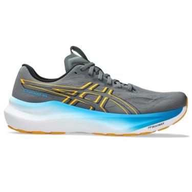 Imagem de ASICS Tênis de corrida masculino GT-2000 14, Aço cinza/Yamabuki, 45