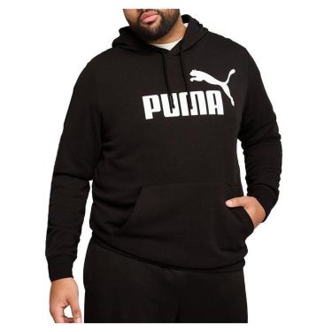 Imagem de Blusa Masculina Puma Moletinho Essentials Black - 6825-Masculino