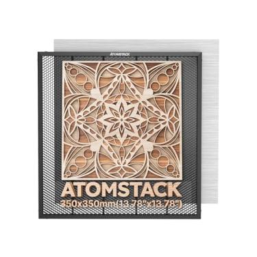 Imagem de ATOMSTACK F2N Mesa de trabalho a laser favo de mel 350 x 350 mm máquina de gravação a laser compatível com a maioria das máquinas de gravação, cama de corte para rápida dissipação de calor