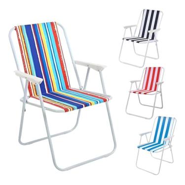 Imagem de Cadeira de Praia e Jardim Premium - Leve e Resistente, Suporta até 110 kg. Design Moderno, Dobra fácil e em Cores Variadas.