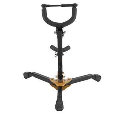 Imagem de Cryfokt Suporte Ajustável de Metal para Sax, Durável, Economiza Espaço, Leve, Portátil, para Alto Tenor Sax para Músicos, Aço/preto