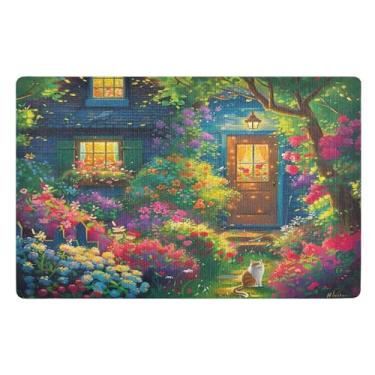 Imagem de Joisal Tapete de boas-vindas antiderrapante para casa de jardim, tapetes de entrada para ambientes internos 81 x 50 cm