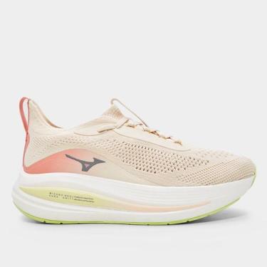 Imagem de Tênis Mizuno Neo Aura Knit Feminino, Branco, Rosa, 39