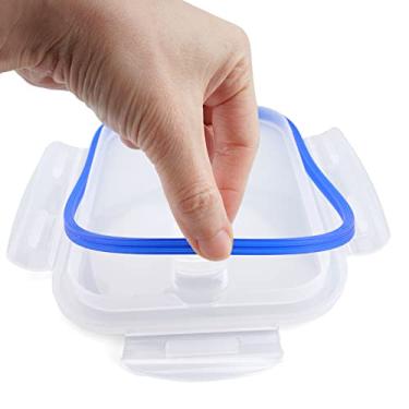 Imagem de Business King Juntas de substituição para tampas de recipientes de preparação de refeições de vidro, anel de vedação de silicone universal para vedação de recipiente de alimentos de vidro peça de