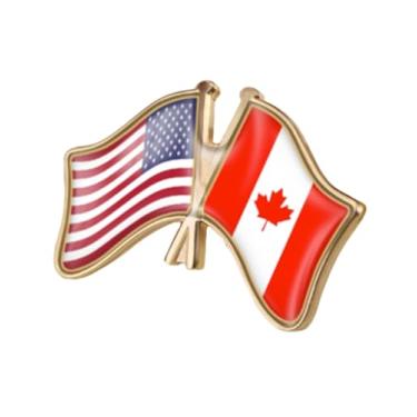 Imagem de QTAOEIONG Bandeiras dos Estados Unidos, EUA, América, EUA e muitos outros países, broche de liga de amizade com cruz, 1.3x0.9inch/32x23mm, Metal, Sem Pedra Preciosa