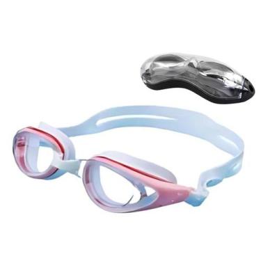Imagem de Kit Óculos Natação Profissional com Estojo Infantil - Hero Band, Rose