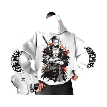 Imagem de Moletom Masculino De Manga Longa Roronoa Zoro ONE PIECE Anime Japonês 