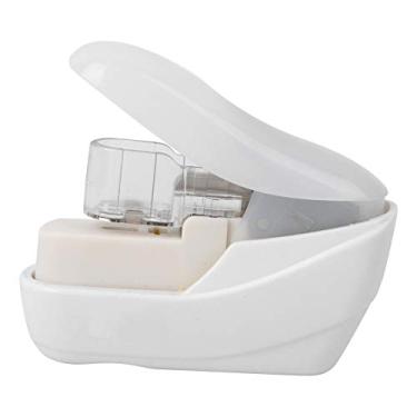 Imagem de TOPINCN Grampeador Sem Grampo, Capacidade para 4 Páginas Grampeador Sem Agulha Sem Costura Design de Canto Arredondado Mini para Encadernação de Papel Escolar de