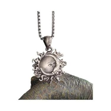 Imagem de Colar Com Pingente De Caveira De Touro Em Pedra Verde Gótica, Amuleto 