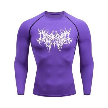 Imagem de Camiseta De Compressão Masculina De Secagem Rápida Para Fitness E Corr